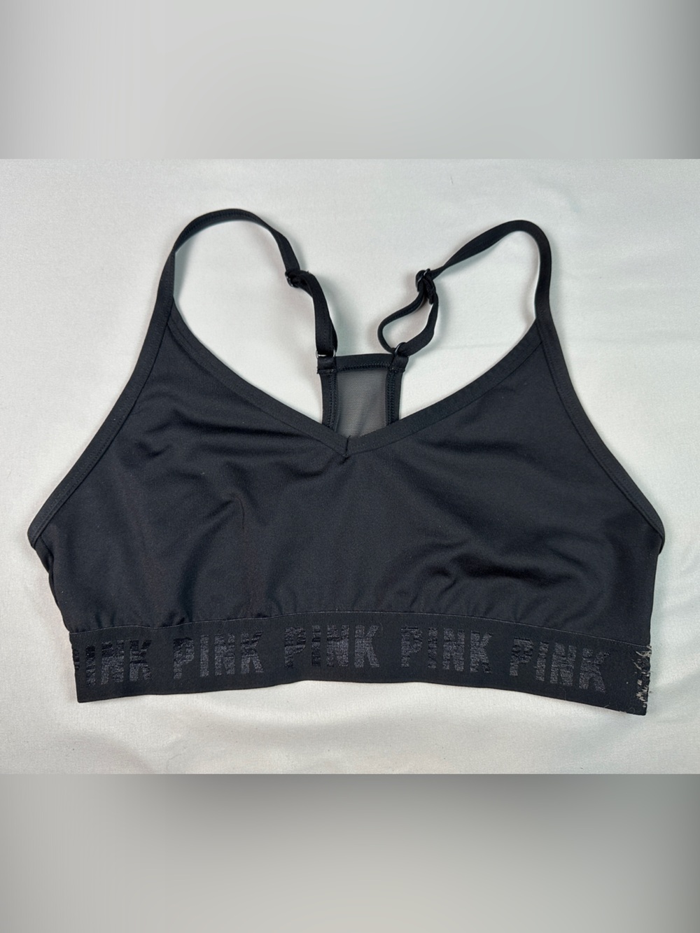 Victoria’s Secret Pink Sport Black Bra Bralette Racerback